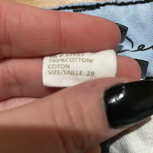 Elemental Black with pattern denim shorts - Picture 3 of 3